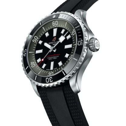 Orologio da uomo Breitling Superocean Automatic 44mm UK Edition Gomma nera A173765A1B1S1 - immagine 2