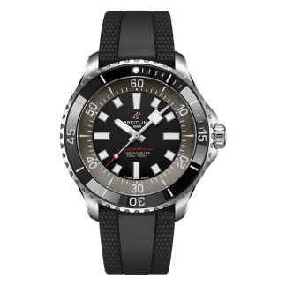 Orologio da uomo Breitling Superocean Automatic 44mm UK Edition Gomma nera A173765A1B1S1