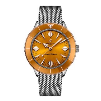 Orologio da uomo Breitling Superocean Heritage '57 Highlands Capsule 38mm Giallo 2 cinturini U10340281I1A1