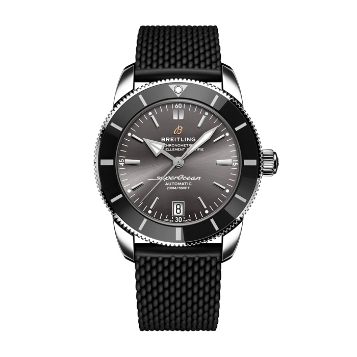 Orologio da uomo Breitling Superocean Heritage B20 Automatic 42mm UK Edition Gomma grigia AB20102B1B1S1