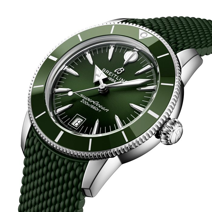 Orologio da uomo Breitling Superocean Heritage B31 Automatic 40mm Gomma Verde AB3110361L1S1 - immagine 3