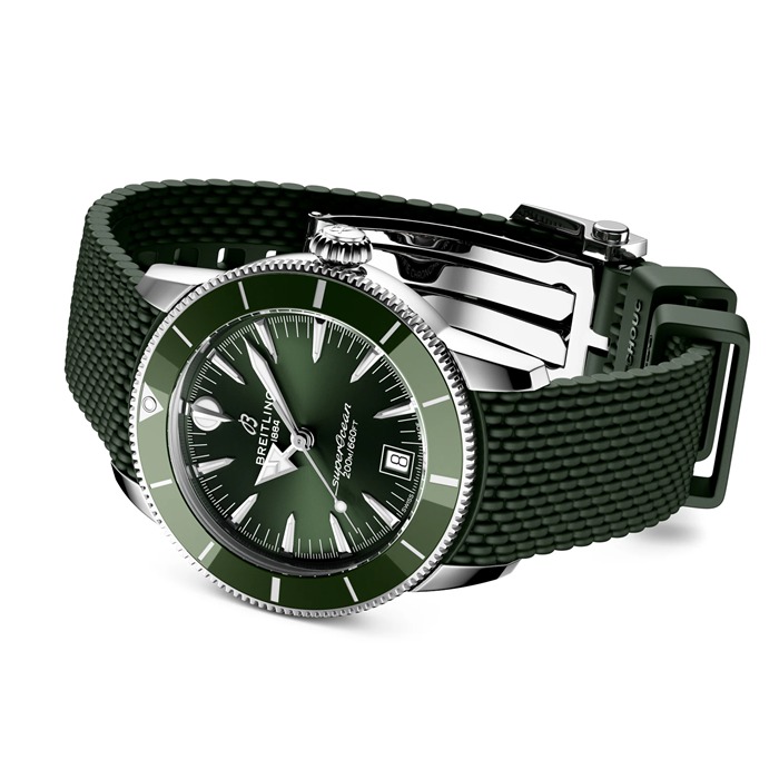 Orologio da uomo Breitling Superocean Heritage B31 Automatic 40mm Gomma Verde AB3110361L1S1 - immagine 4