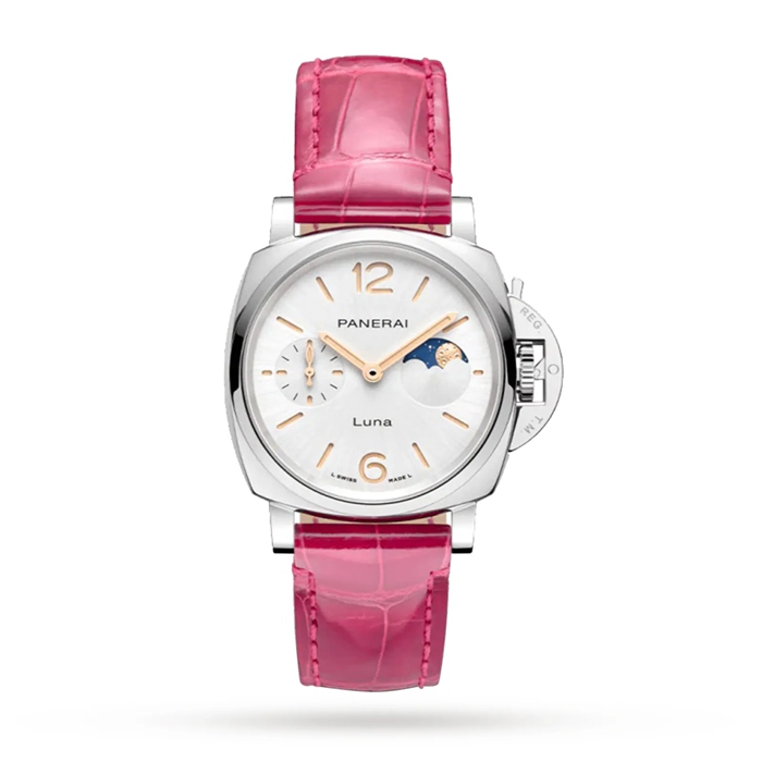 Panerai Luminor Due Luna Moonphase 38mm Donna Orologio Rosa PAM01180