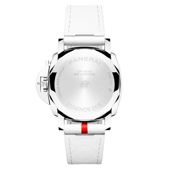 Panerai Luminor Due Luna Rossa 38mm Orologio da donna bianco PAM01378 - immagine 4