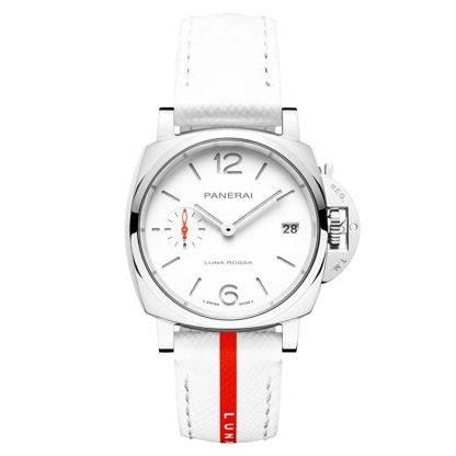 Panerai Luminor Due Luna Rossa 38mm Orologio da donna bianco PAM01378