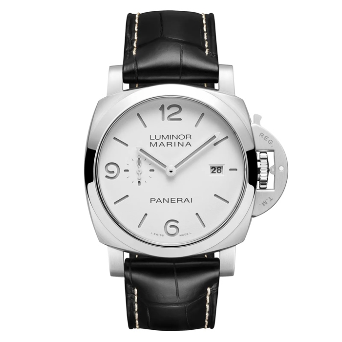 Panerai Luminor Marina 44mm Orologio Uomo Bianco PAM03314