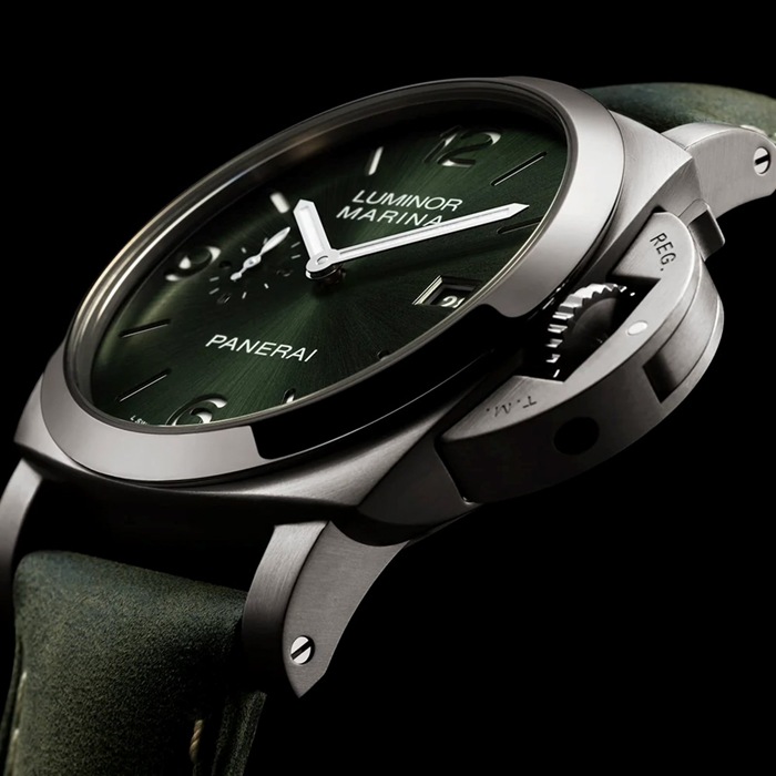 Panerai Luminor Marina Titanio 44mm Orologio Uomo Verde PAM03325 - immagine 4