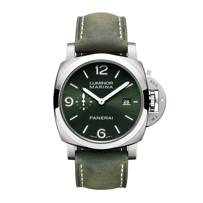 Panerai Luminor Marina Titanio 44mm Orologio Uomo Verde PAM03325