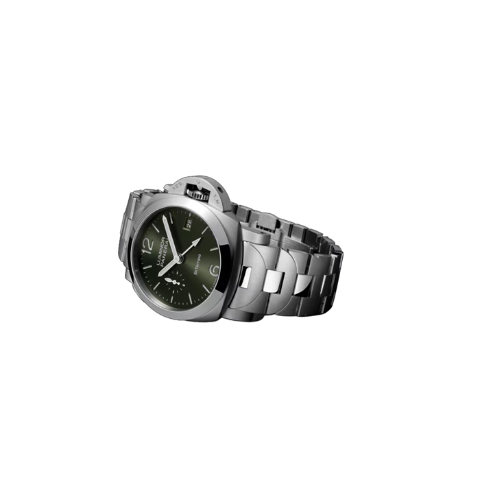 Panerai Luminor Quaranta BiTempo 40mm Orologio Uomo Verde PAM01640 - immagine 4