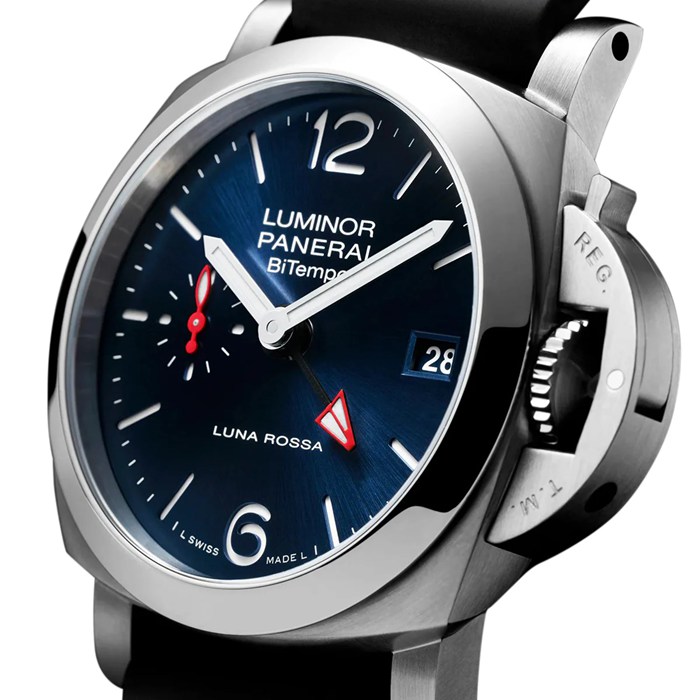 Panerai Luminor Quaranta BiTempo Luna Rossa 40mm Orologio Uomo Blu PAM01404 - immagine 2