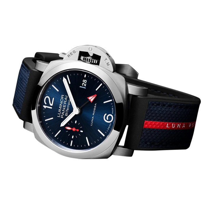 Panerai Luminor Quaranta BiTempo Luna Rossa 40mm Orologio Uomo Blu PAM01404 - immagine 3
