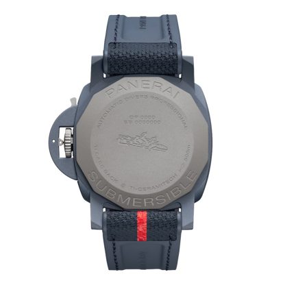 Panerai Submersible QuarantaQuattro Luna Rossa Ti-Ceramitech 44mm Orologio Uomo Blu PAM01466 - immagine 2