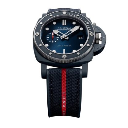 Panerai Submersible QuarantaQuattro Luna Rossa Ti-Ceramitech 44mm Orologio Uomo Blu PAM01466 - immagine 4