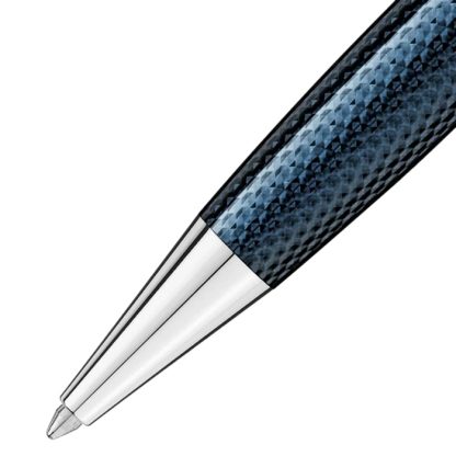 Penna a sfera Montblanc Meisterstuck Solitaire Doue Blue Hour Classique 132102 - immagine 3