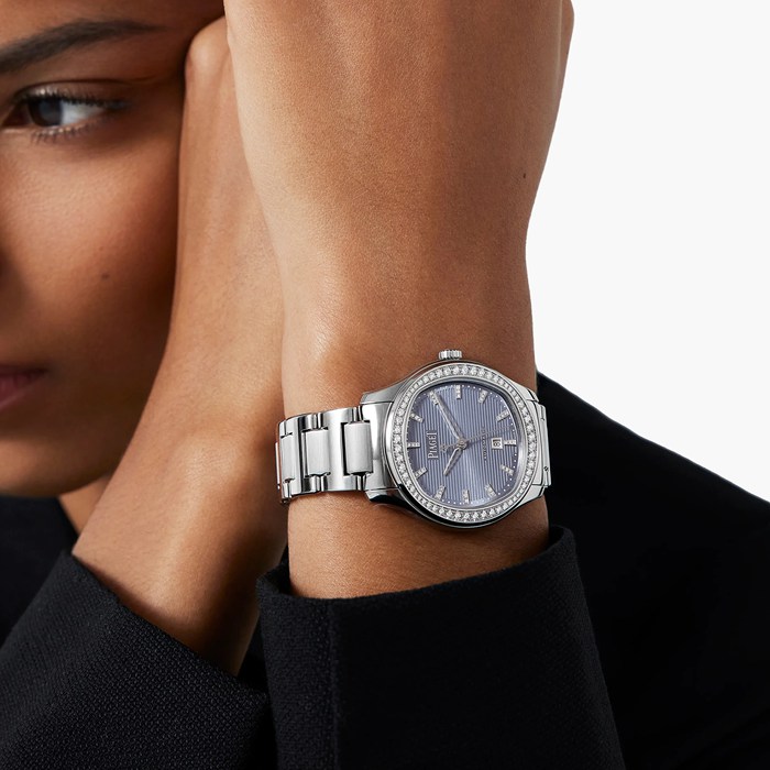 Piaget Polo Date 36 mm Orologio da donna blu G0A47027 - immagine 5