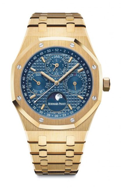 Replica Audemars Piguet Royal Oak Calendario Perpetuo Blu 26574BA.OO.1220BA.01