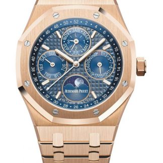 Replica Audemars Piguet Royal Oak Calendario Perpetuo Blu 26574OR.OO.1220OR.02