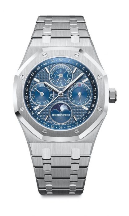 Replica Audemars Piguet Royal Oak Calendario Perpetuo Blu 26574ST.OO.1220ST.02