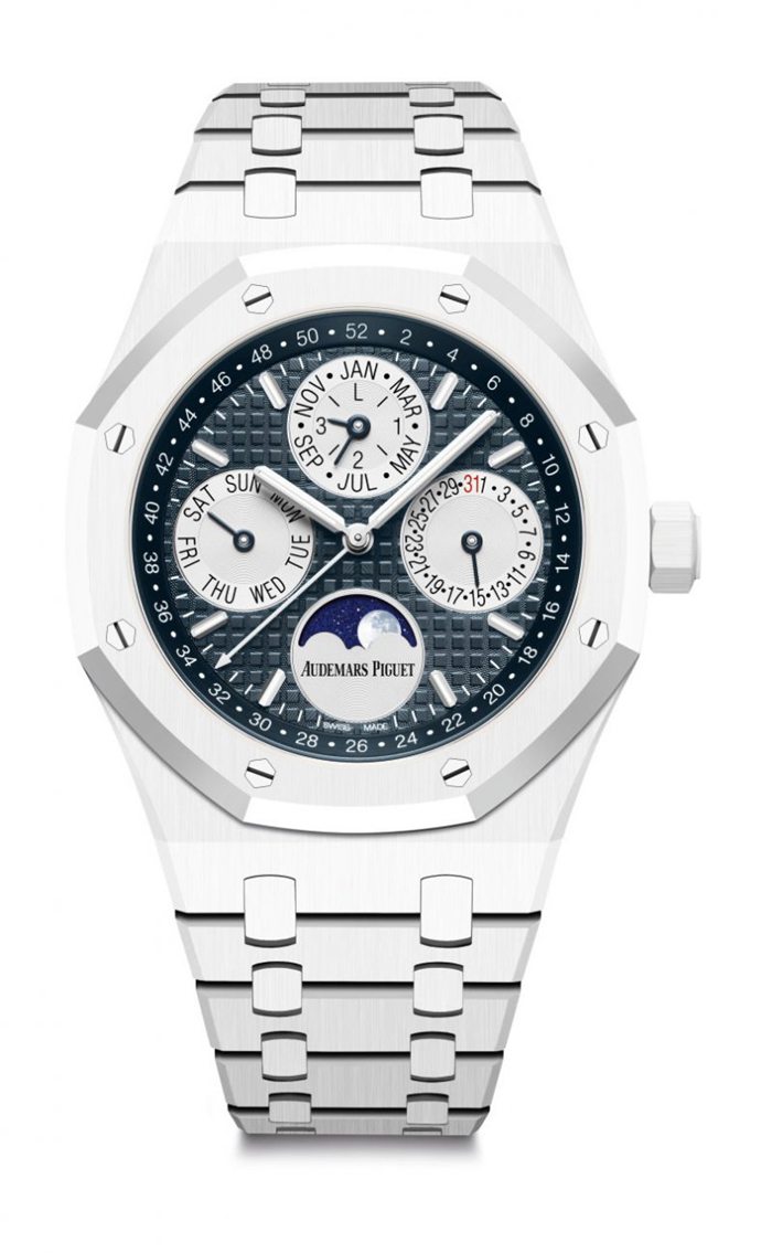 Replica Audemars Piguet Royal Oak Calendario Perpetuo Blu 26579CB.OO.1225CB.01