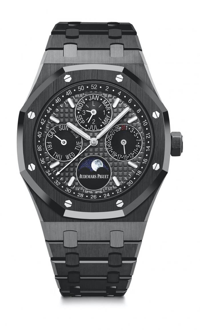 Replica Audemars Piguet Royal Oak Calendario Perpetuo Grigio 26579CE.OO.1225CE.01