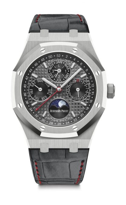 Replica Audemars Piguet Royal Oak Calendario Perpetuo Grigio 26609TI.OO.1220TI.01 - immagine 2