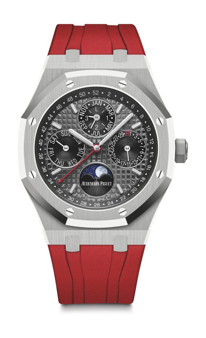 Replica Audemars Piguet Royal Oak Calendario Perpetuo Grigio 26609TI.OO.1220TI.01 - immagine 3