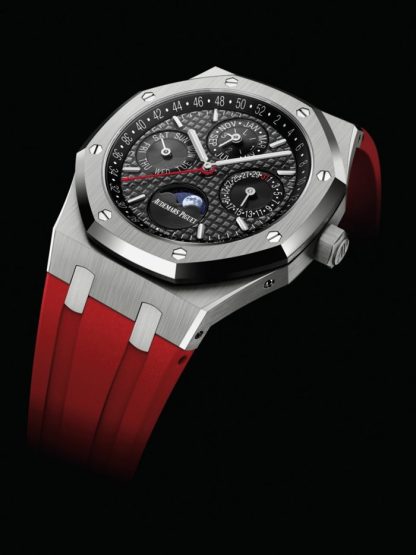 Replica Audemars Piguet Royal Oak Calendario Perpetuo Grigio 26609TI.OO.1220TI.01 - immagine 4
