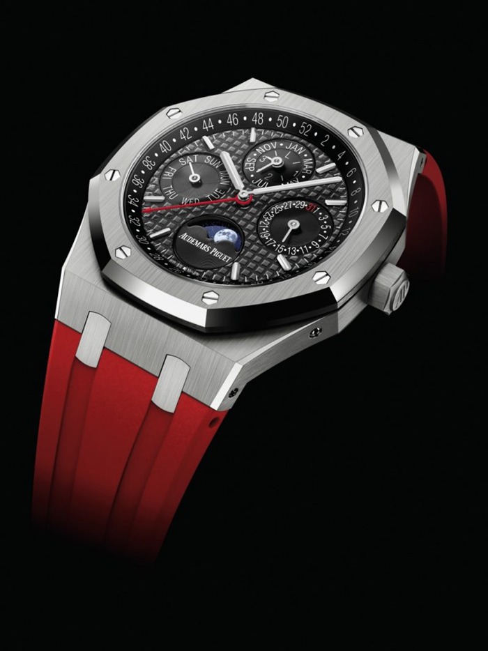 Replica Audemars Piguet Royal Oak Calendario Perpetuo Grigio 26609TI.OO.1220TI.01 - immagine 4