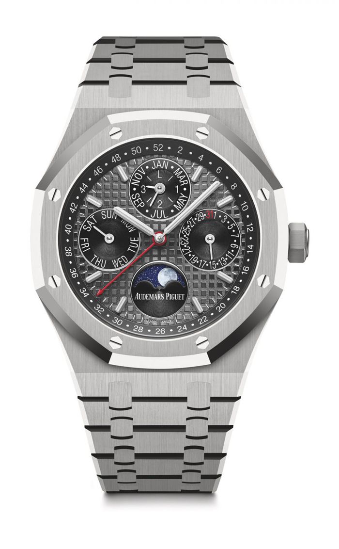 Replica Audemars Piguet Royal Oak Calendario Perpetuo Grigio 26609TI.OO.1220TI.01