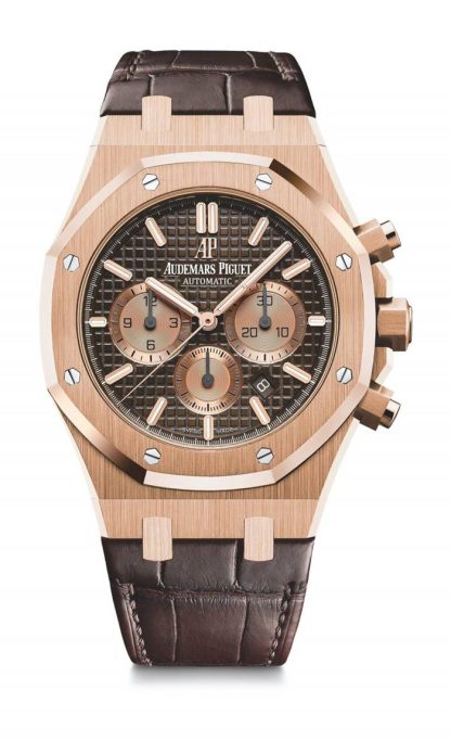 Replica Audemars Piguet Royal Oak Cronografo a carica automatica Brown 26331OR.OO.D821CR.01