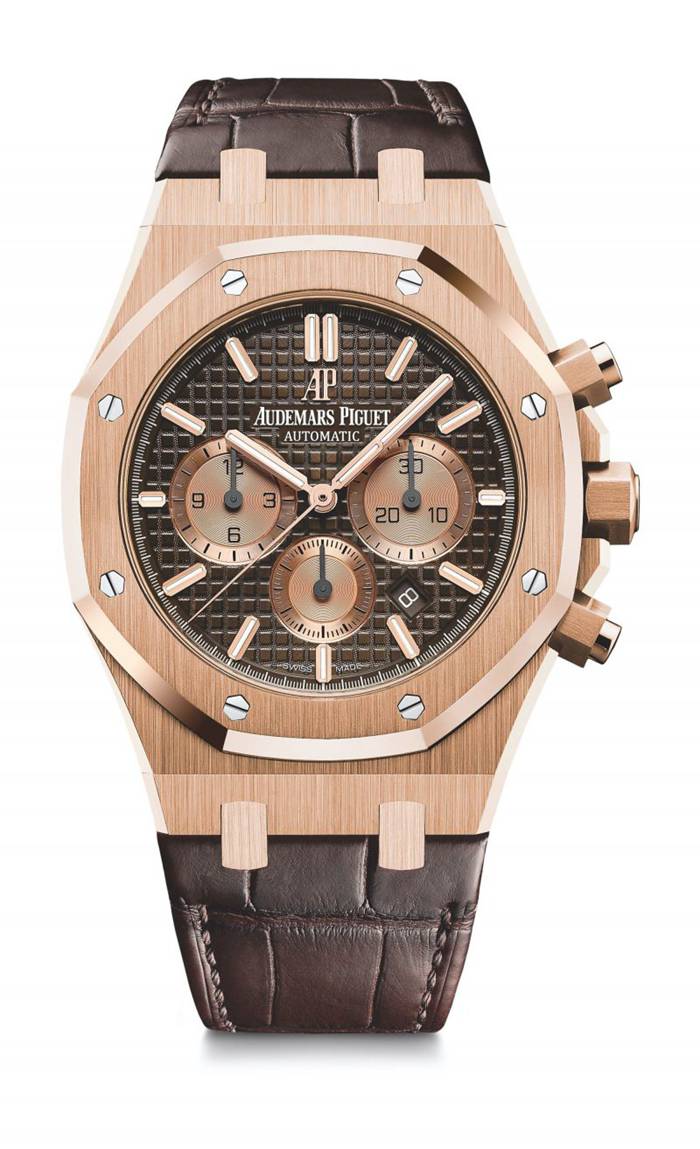 Replica Audemars Piguet Royal Oak Cronografo a carica automatica Brown 26331OR.OO.D821CR.01