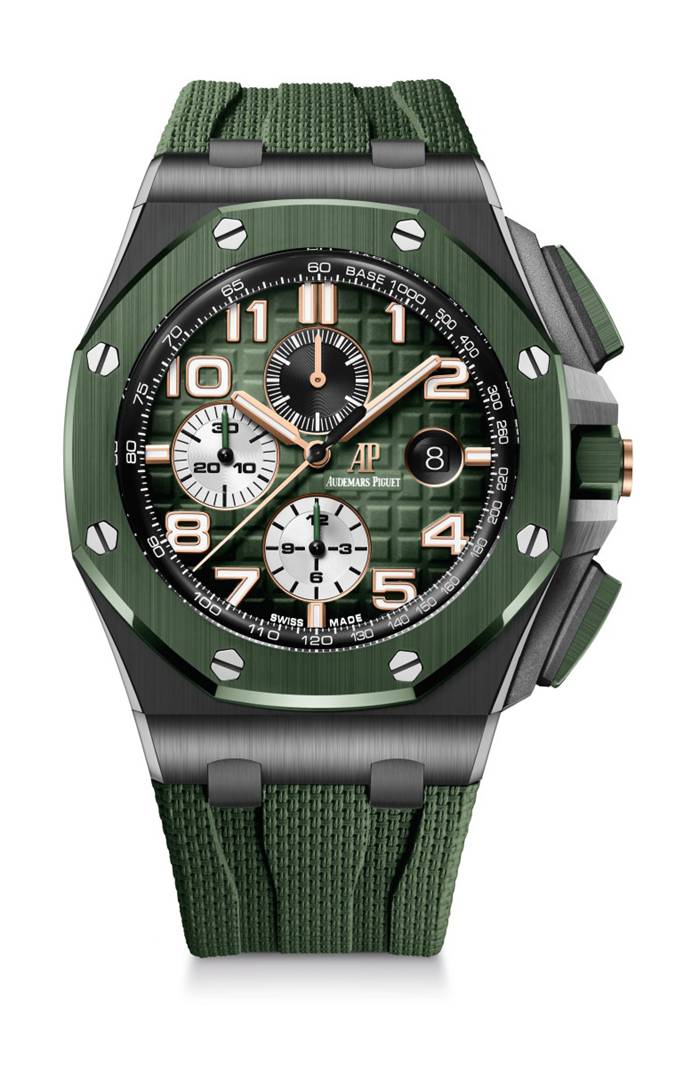 Replica Audemars Piguet Royal Oak Offshore Cronografo Automatico Verde 26405CE-OO-A056CA-01