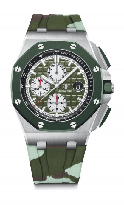 Replica Audemars Piguet Royal Oak Offshore Cronografo a Carica Automatica Verde 26400SO.OO.A055CA.01