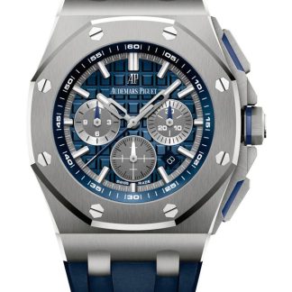 Replica Audemars Piguet Royal Oak Offshore Cronografo a carica automatica Blu Argento 26480TI.OO.A027CA.01