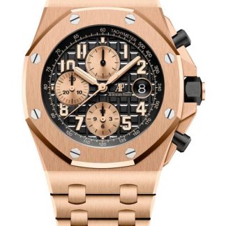 Replica Audemars Piguet Royal Oak Offshore Cronografo a carica automatica Oro Nero 26470OR.OO.1000OR.03