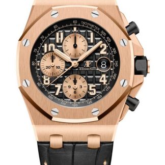 Replica Audemars Piguet Royal Oak Offshore Cronografo a carica automatica Oro Nero 26470OR.OO.A002CR.02