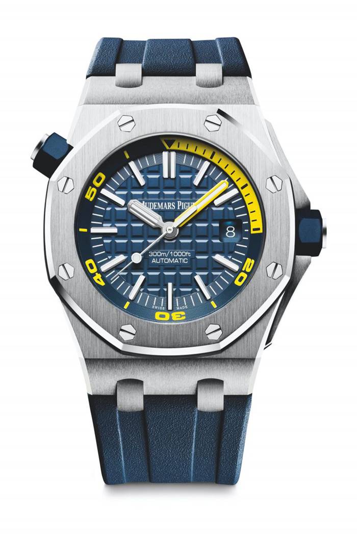 Replica Audemars Piguet Royal Oak Offshore Diver Blu 15710ST.OO.A027CA.01