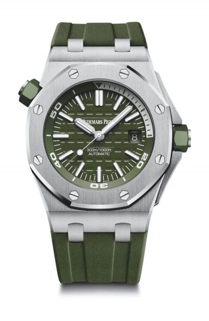 Replica Audemars Piguet Royal Oak Offshore Diver Verde 15710ST.OO.A052CA.01