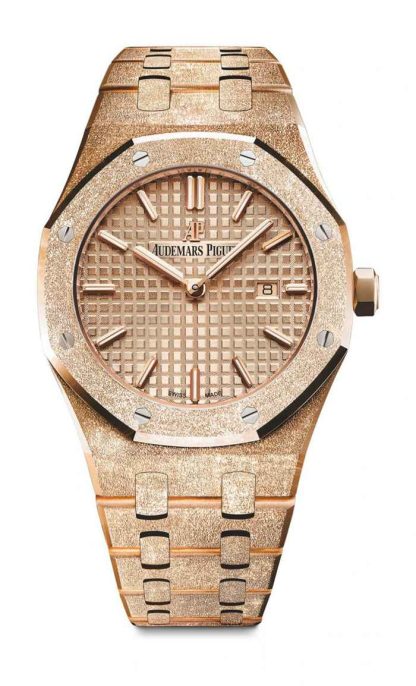 Replica Audemars Piguet Royal Oak Oro Smerigliato Quarzo Oro 67653OR.GG.1263OR.02