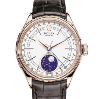 Replica Rolex Cellini Moonphase 39 mm 18 kt oro Everose finitura lucida 50535