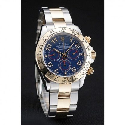 Replica Rolex Cosmograph Daytona Quadrante Blu Bicolore Bracciale Acciaio 1454246 - immagine 3