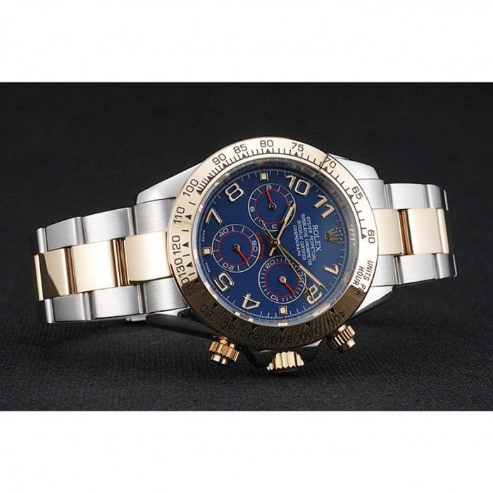 Replica Rolex Cosmograph Daytona Quadrante Blu Bicolore Bracciale Acciaio 1454246 - immagine 4