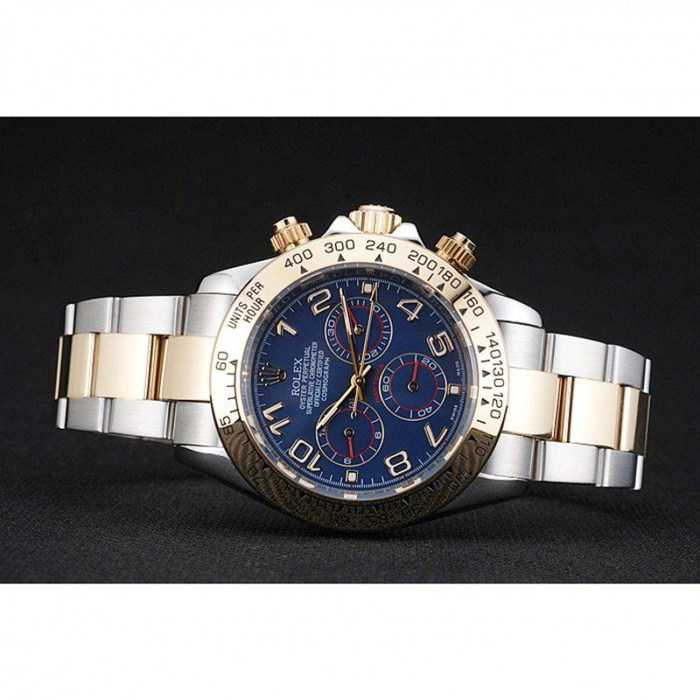 Replica Rolex Cosmograph Daytona Quadrante Blu Bicolore Bracciale Acciaio 1454246 - immagine 5