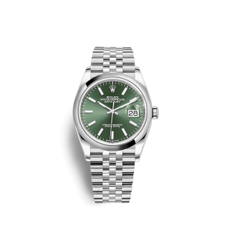 Replica Rolex Datejust 126200 36 mm verde menta