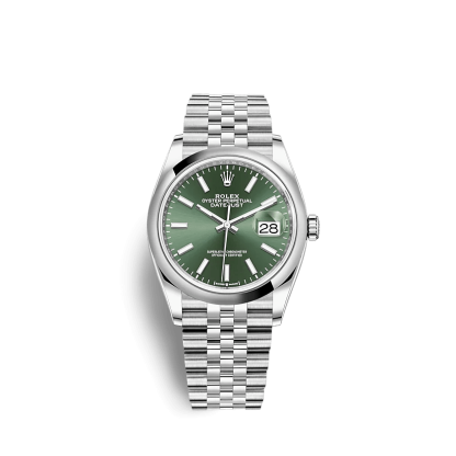 Replica Rolex Datejust 126200 36 mm verde menta