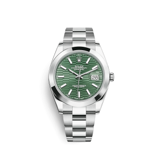 Replica Rolex Datejust 126300 41 mm motivo scanalato Oyster