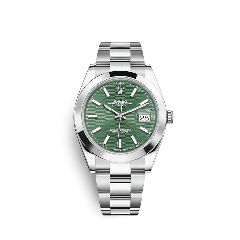 Replica Rolex Datejust 126300 41 mm motivo scanalato Oyster