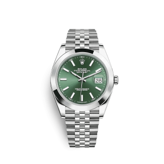 Replica Rolex Datejust 126300 41mm verde menta Jubilee