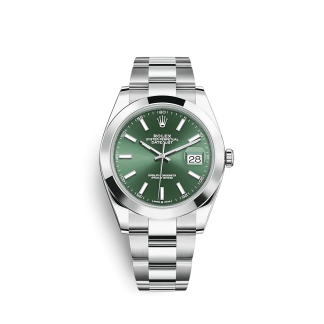 Replica Rolex Datejust 126300 41mm verde menta Oyster