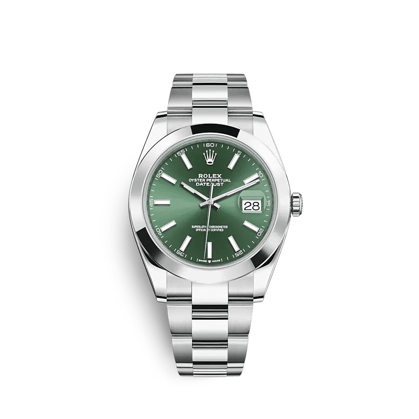Replica Rolex Datejust 126300 41mm verde menta Oyster